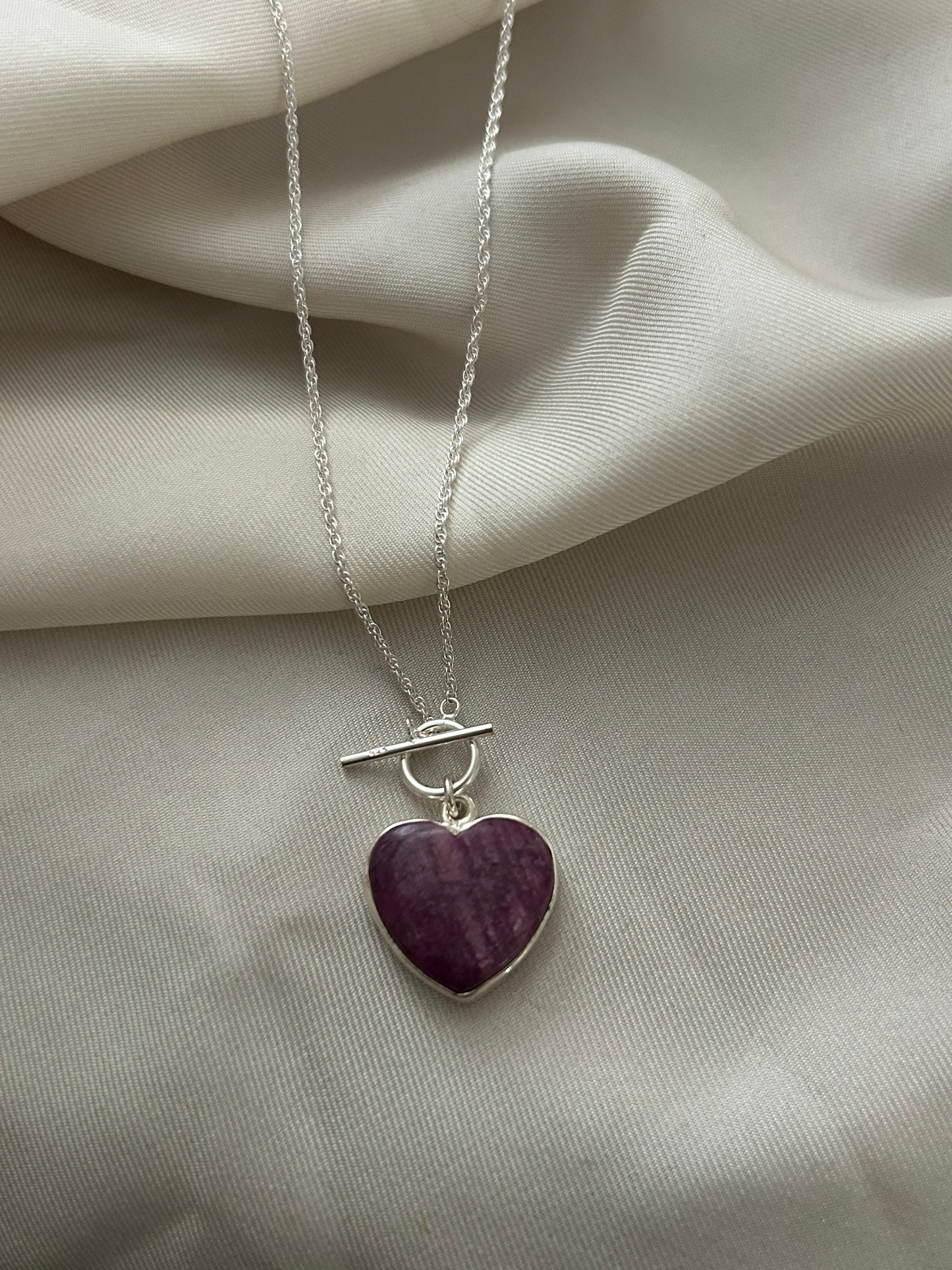 Heart’s Desire Gemstone Toggle Necklace
