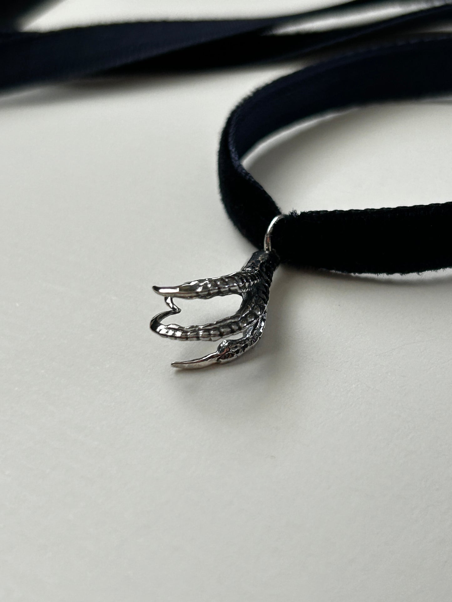 Romantic Baubles: Raptor Claw Velvet Choker