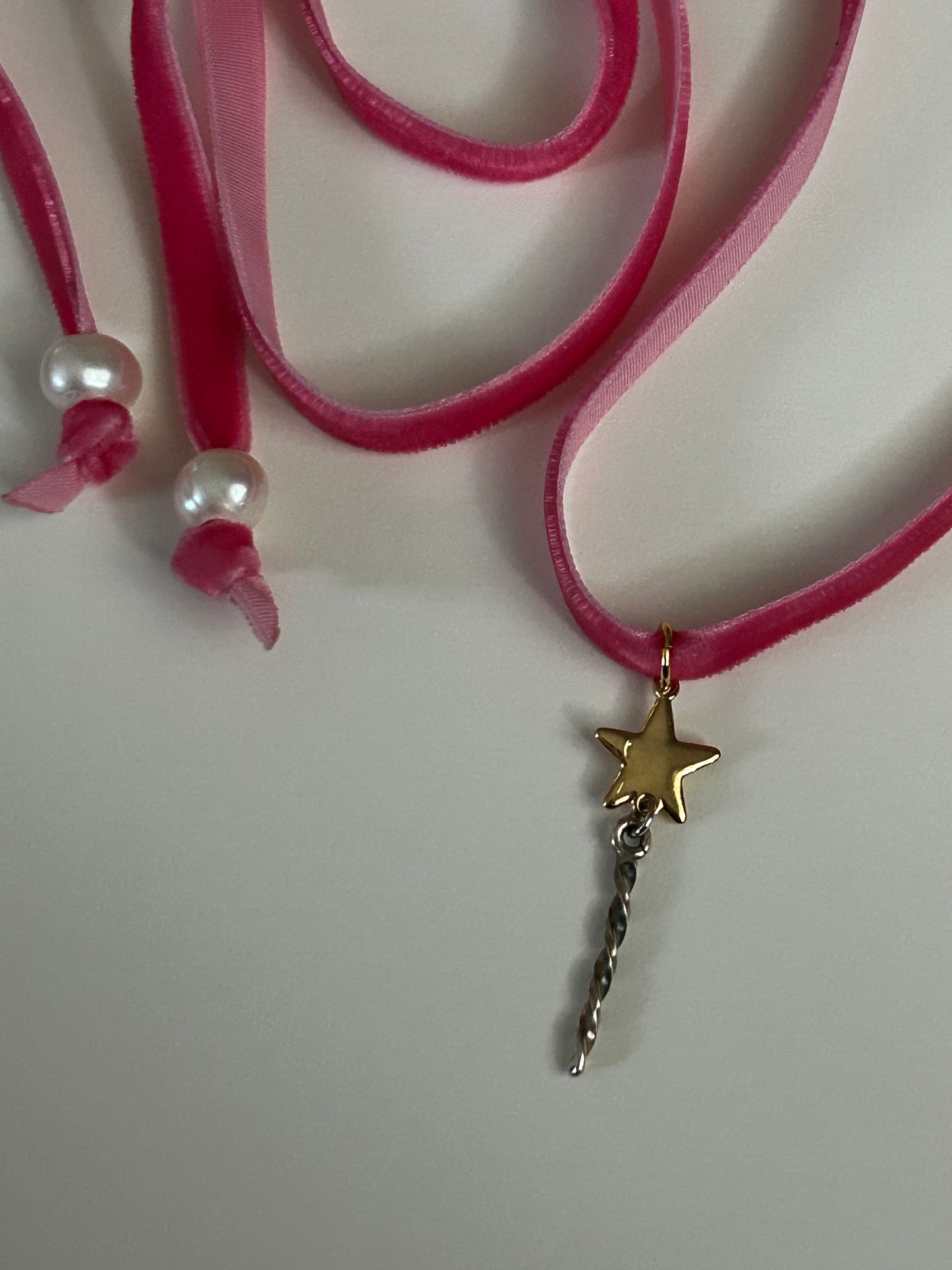Romantic Baubles: Starry Magic Wand Velvet Choker