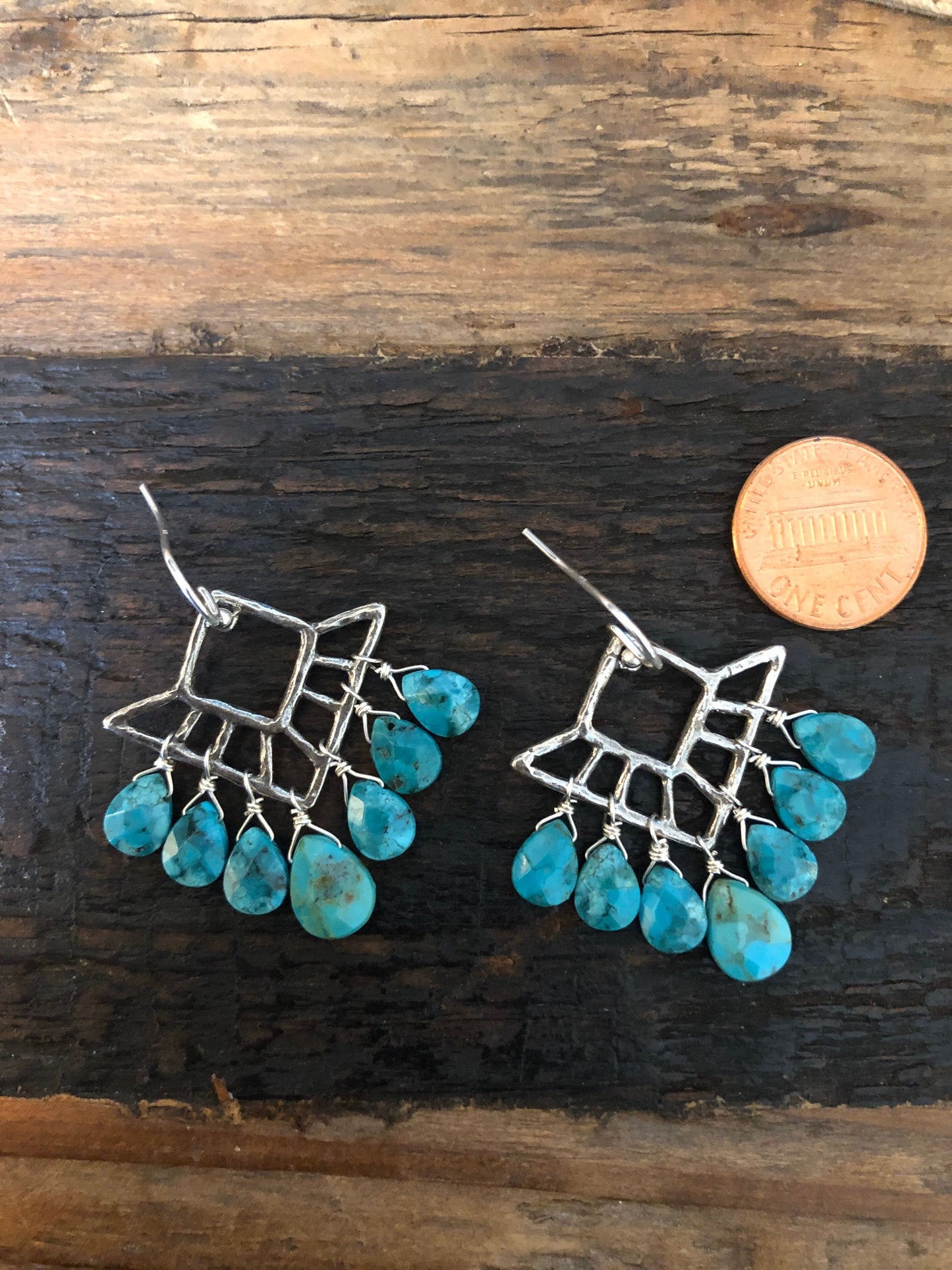 Turquoise Elegance Chandelier Earrings