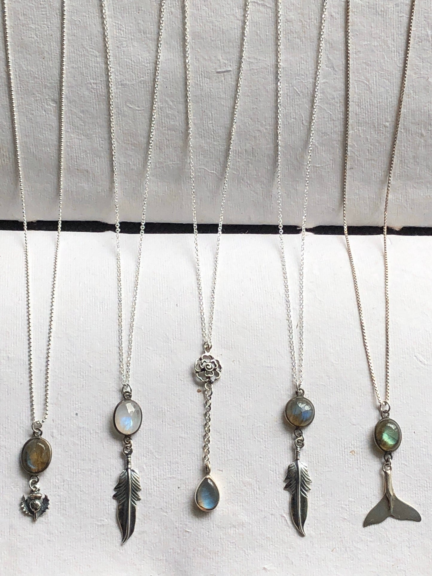 Sterling Silver Gemstone Baubles Necklaces