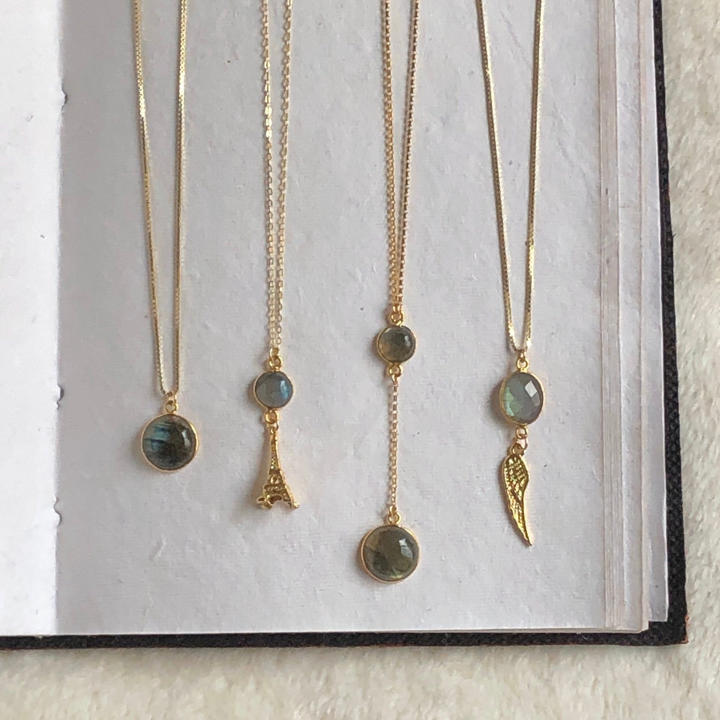 Gold Labradorite Baubles Necklaces