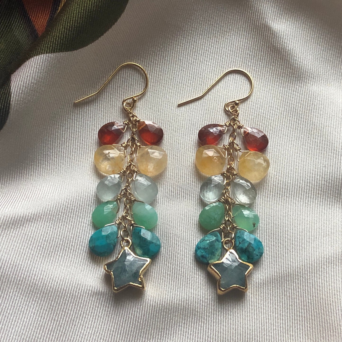 The Rainbow Collection: Desert Rainbow Drop Earrings